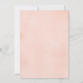 Floral Christening leugens blush roze witte groene Kaart (Achterkant)