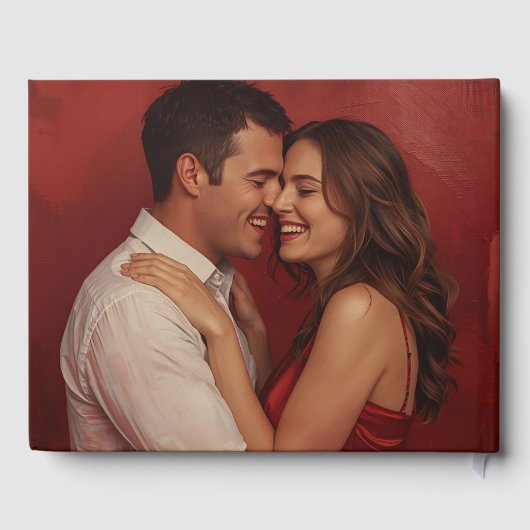 Floral Christmas Folie Gastboek Foto Gastboek Gastenboek (Achterkant)