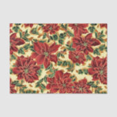 Floral Christmas patroon tissue papier (Voorkant)