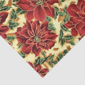 Floral Christmas patroon tissue papier (Detail)