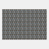 Floral  Chrysanthemum Flower Morris Pattern Inpakpapier Vel (Voorkant 3)