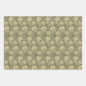 Floral  Chrysanthemum Flower Morris Pattern Inpakpapier Vel (Voorkant 2)