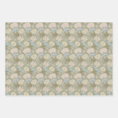 Floral  Chrysanthemum Flower Morris Pattern Inpakpapier Vel (Voorkant)