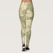 Floral Chrysanthemum Pattern (door William Morris) Leggings (Achterkant)