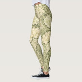 Floral Chrysanthemum Pattern (door William Morris) Leggings (Links)