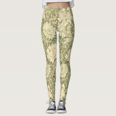 Floral Chrysanthemum Pattern (door William Morris) Leggings (Voorkant)