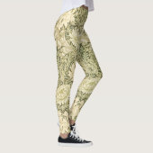 Floral Chrysanthemum Pattern (door William Morris) Leggings (Rechts)