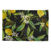 Floral citroen vruchten patroon kussensloop (Achterkant)