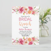 Floral Citrus Bruids Brunch Lemon vrijgezellenfees Kaart (Staand voorkant)