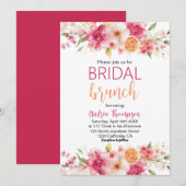 Floral Citrus Bruids Brunch Lemon vrijgezellenfees Kaart (Voorkant / Achterkant)