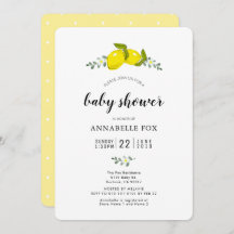 Floral Citrus Elegant Baby shower
