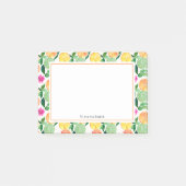 Floral Citrus Sinaasappel Lemon Limoen Grapefruit Post-it® Notes (Voorkant)