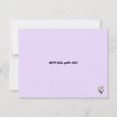 Floral Cityscape 50 Bruiloft Jubileum Uitnodiging (Achterkant)