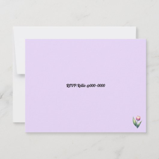 Floral Cityscape 50 Bruiloft Jubileum Uitnodiging (Achterkant)