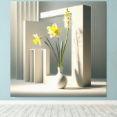 Floral Clarity Canvas Afdruk (Insitu (Houten vloer))