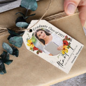 Floral Class of 2024 Foto Afstuderen Dank u Cadeaulabel