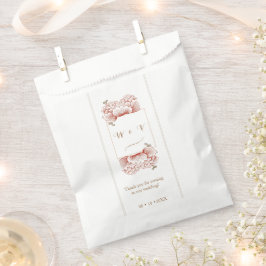  Floral classic bruiloft Bedankzakje