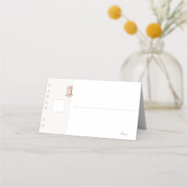  Floral classic bruiloft Plaatskaartje