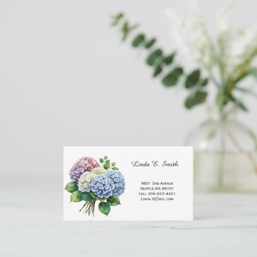 Floral Classic Calling Card Visitekaartje (Staand voorkant)
