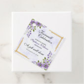 Floral Classic Elegant Vrouwen Afscheidsfeest Bedankjes Labels (In situ)