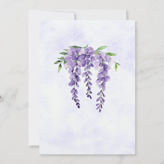 Floral Classic Elegant Vrouwen Afscheidsfeest Kaart (Achterkant)