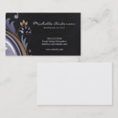 Floral Classic Leather Lux Achtergrond Visitekaartje (Voorkant / Achterkant)