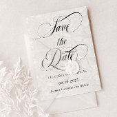 Floral Classic Trouwfoto Save The Date