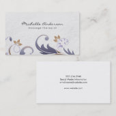 Floral Classic / White Visitekaartje (Voorkant / Achterkant)