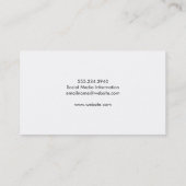 Floral Classic / White Visitekaartje (Achterkant)