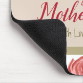 Floral  Classy Happy Mothers Day Roos Groen Muismat (Hoek)