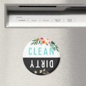  Floral CLEAN VUILE Vaatwasser Magnet (Insitu (Vaatwasser))