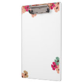 Floral Clipboard with Colorful Blooms Klembord (Links)