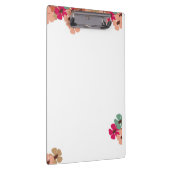 Floral Clipboard with Colorful Blooms Klembord (Rechts)