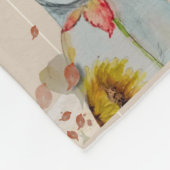 Floral Cloak Owl Fleece Baby Blanket (Hoek)