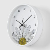Floral Clock van modern Daisy Rustic (Hoek)