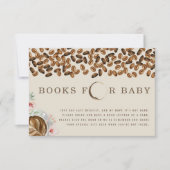 Floral Coffee Baby shower Boekaanvraag Kaart (Voorkant)