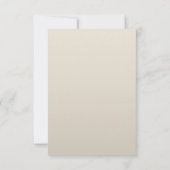 Floral Coffee Cream elegant Boho Save the Date (Achterkant)