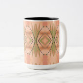  Floral Coffee Cup Tweekleurige Koffiemok (Voorkant rechts)