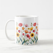 Floral Coffee Mok – Kleurrijke Flower Ceramic Cup (Links)