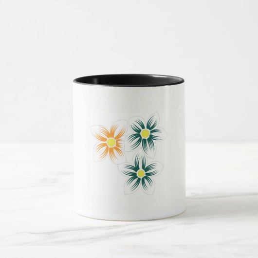 Floral Coffee Mok | Plant Lover & Wildflower Gift (Midden)