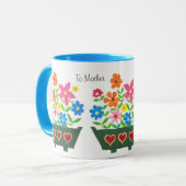 Floral Coffee Mok voor moeder (Voorkant links)