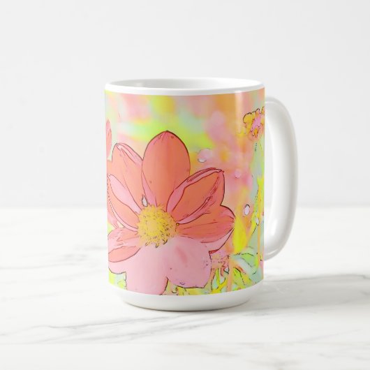 Floral Coffee Mug Koffiemok (Voorkant rechts)