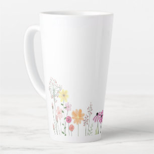 Floral Coffee Mug Latte Mok