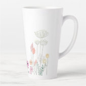 Floral Coffee Mug Latte Mok (Rechts)