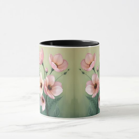 Floral Coffee Mug Mok (Midden)