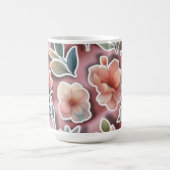 Floral Coffee Mug – Peach Flowers Koffiemok (Center)