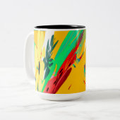  Floral Coffee Mug Tweekleurige Koffiemok (Voorkant links)