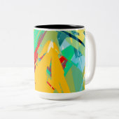 Floral Coffee Mug Tweekleurige Koffiemok (Voorkant rechts)