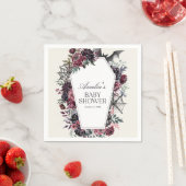 Floral Coffin Halloween Baby shower Servet (Insitu)