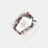 Floral Coffin Halloween Baby shower Servet (Hoek)